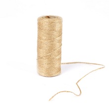 100m 1.5mm 1 roll Natural Jute Twine Burlap String Hemp Rope Gift Wrapping Cords Thread DIY Scrapbooking Craft Decor 2024 - buy cheap