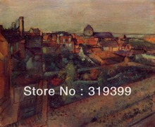Oil Painting Reproduction on Linen Canvas,View of Saint-Valery-sur-Somme by Edgar Degas,Free DHL Shipping,100%handmade 2024 - buy cheap