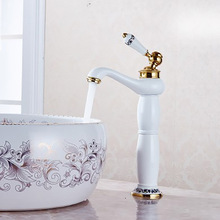Basin Faucet Antique Hot&Cold bathroom Sink Tall Mixer Taps Single Handle Vanity Single Hole Mixer Water Taps Bathroom Basin 2024 - buy cheap