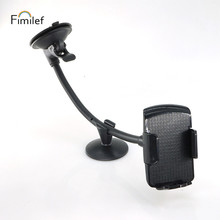 Fimilef-suporte de celular para carro, para-brisas, braços longos, montagem de celular, gel robusto, ventosa, suporte de celular com 360 2024 - compre barato