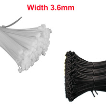 Cable de nailon de bloqueo automático, abrazadera de Cable de leche Blanco/Negro, ancho de 100mm, 5X300/350/400/450/500mm, 3,6 Uds. 2024 - compra barato