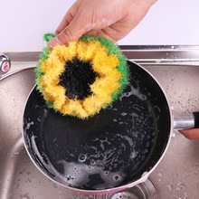 2PCS/LOT korea Sunflower Dish Cloth Acrylic Washing Towel Magic Kitchen Cleaning Wiping Rags 2024 - buy cheap