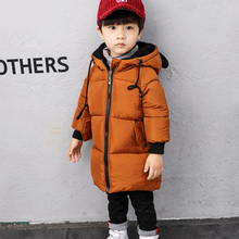 2019 Winter Boys Jackets For Boys Coats Kids Hooded Warm Cotton Outerwear Coat For Boys Clothes Children Jacket 1 2 3 4 5 6 Year 2024 - buy cheap