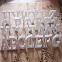 8cmX1.2cm Home Decor Decoration Thick Wood Wooden White Letters Alphabet Wedding Birthday 2024 - buy cheap