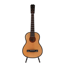 Caixa de modelos de guitarra de madeira, 13cm, conjunto de boneco, acessório de decoração para casa 2024 - compre barato