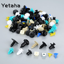 Yetaha 100Pcs Mixed 12 Types Car Door Trim Panel Clip Fastener Universal Auto Fender Pin Rivet Bumper Nylon Retainer Push Clips 2024 - buy cheap