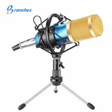 Bm800-microfone condensador hdsnh com montagem antichoque, para gravação de rádio, canções, braquê 2024 - compre barato