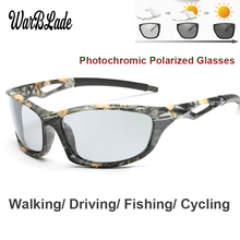 WarBLade Photochromic Sunglasses Men Polarized Chameleon Discoloration Sun glasses For Men Anti-glare Goggles Camo Frame Eyewear 2024 - buy cheap