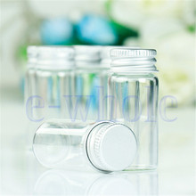 10Pcs Small Tiny Empty Clear Bottles Glass Vials 22x50mm With Screw Cap 10ml HB1051X10 2024 - buy cheap