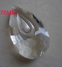 Acessórios de iluminação de cristal 76 mm corte pendantsuncatcher prismas de vidro pingente 2024 - compre barato