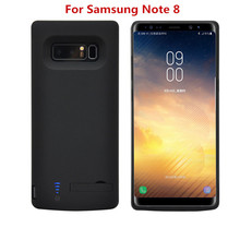 Zkfys capa portátil para samsung note 8, bateria com 6500mah, carregador externo 2024 - compre barato