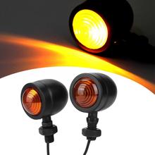 Universal Motorcycle Turn Signal Light 2Pcs Retro Metal Motorcycle Turn Signal Lights Indicators Lamp waterproof accesorios moto 2024 - buy cheap