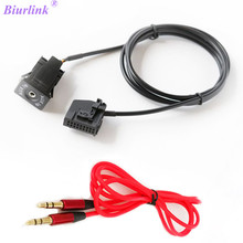 Biurlink Car Audio AUX-In Switch AUX Cable Adapter 18Pin Plug for VW Audi MFD2 RNS2 2024 - buy cheap