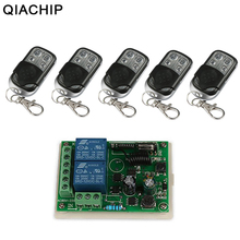 QIACHIP 433Mhz Universal Wireless Remote Control Switch AC 110V 220V 2CH RF Relay Receiver Module and 433 Mhz RF Remote Control 2024 - buy cheap