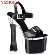 2018 Women Fashion Buckle Peep Toe Round Toe Suede High Heel Sandals Lady Sheepskin shoes for women 2024 - buy cheap