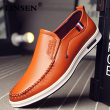 2019 Autumn Men Genuine Leather Flat Business Casual Shoes Classic Official Loafers Soft Moccasins Male Breathable Driving Shoes 2024 - buy cheap