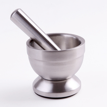 Thickening stainless steel mortar and pestle garlic milling device mortals dismembyator 2024 - buy cheap