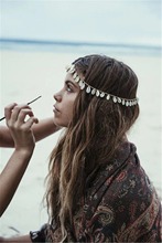 Gypsy Summer Beach Boho Women Shell Headbands Statement Head Chain Indian Turkish Wedding Hair Jewelry Accessories 2024 - buy cheap