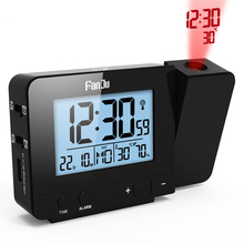 Multifunctional Projection Alarm Clock Digital Date Snooze Function Backlight Rotatable Wake Up Projector Led Clock 2024 - buy cheap