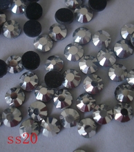 Brillante de cristal Flatback Hotfix 1440 unids/bolsa de plata hematita caliente del arreglo DMC Strass de cristal de Color ss20 (4,6-4,8mm) diamantes de imitación 2024 - compra barato