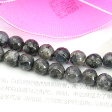 Faceted Spectrolite round loose beads 8mm DIY 15 inches women jewelry making design bracelet necklace gift fashion series 2024 - buy cheap