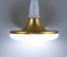 Светодиодная лампа, белая, теплая, высокая мощность, НЛО свет E27, винтовой потолочный светильник для спальни, Заводская мастерская, освещение, энергосберегающая лампа 2024 - купить недорого