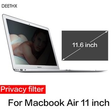 Película protectora de pantallas de filtro de privacidad para mascotas, alta calidad, para Apple MacBook Air 11 pulgadas, modelo A1465 A1370 (257mm * 145mm) 2024 - compra barato