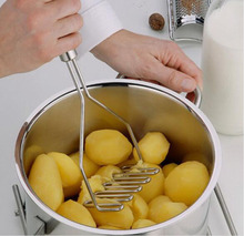 Нержавеющая сталь волна форма картофеля фрукты кухонный пресс для приготовления пюре аксессуары для удобного гладкого пюре 2024 - купить недорого