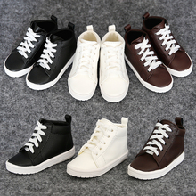 Par de acessórios para bonecas, preto, marrom e branco, sapatos da boneca bjd 1/4, 1/3, 1 par 2024 - compre barato