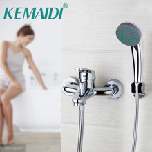 KEMAIDI Bathtub Faucet Shower Sets Wall Mounted Chrome Polish Shower Handheld Driver Bathroom Sink Brass Mixer Tap Sets 2024 - buy cheap