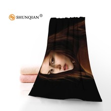 Face Towel/Bath Towel Custom Kristen Stewart Microfiber Hair/Face/Shower Towels Size 35x75cm, 70x140cm 2024 - buy cheap