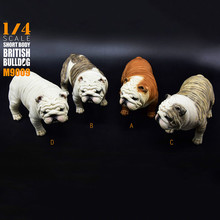 1/4 Scale 1:4 Short Body Exaggerated British Bulldog M-9009 Model Toy Four Color Dog Puppy Pet Animal F 12" Toys 2024 - buy cheap