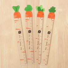 Carrot Shape Acrylic Transparent Straight Ruler Kids Stationery 15cm Scale Plastic Cartoon Drawing Measuring Tools Student Prize 2024 - buy cheap