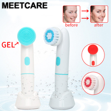 Electric Facial Cleaning Brush Silicone Skin Care Tools Deep Pore Face Cleaning Machine Waterproof Vibrator Massage Nourished 2024 - buy cheap