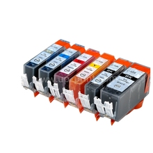 6pk PGI-525 BK CLI 526 BK C M Y GY совместимые чернильные картриджи для принтера canon PIXMA MG6150 MG6250 MG8150 MG8250 PGI525 2024 - купить недорого