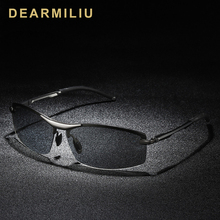 DEARMILIU Brand Photochromic Sunglasses Men Semi-Rimless Polarized Driving  Lens Sun Glasses UV400 Frame Eyewear Gafas De So 2024 - buy cheap