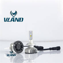 VLAND For Automobile LED Headlight  H1 H3 H7 H11 H13 D2H D2S 9005 9006  H4  DC12V&24V  35W Auto Headlamp 6500K Light Bulb Silver 2024 - buy cheap