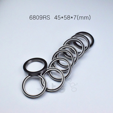 6809RS 45*58*7(mm) 1piece bearing ABEC-5  Rubber sealed bearing Thin wall bearing 6809 6809RS chrome steel bearing 2024 - buy cheap