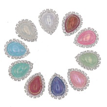 Rhinestone Ab Pearl Buttons For Diy Home Decoration Accessories Bottoni Decorativi Costura E Artesanato Manualidades Snap Botons 2024 - buy cheap