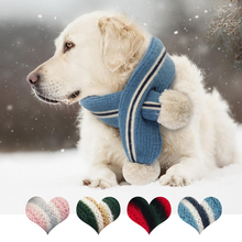 Dog Cat Scarf Collar Warm Winter Puppy Cat Knitting Scarf Necktie Adjustable Pet Accessories For Medium Large Dogs Pet Products 2024 - buy cheap