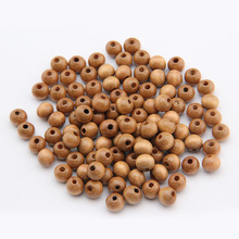 100pcs New 6mm/8mm DIY Coffee Wooden Beads Round Ball Spacer Beads For Jewelry Making Natural Wood Charms for Bracelet Necklace 2024 - buy cheap