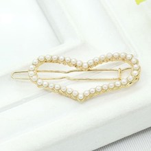 Fashion new Geometric pearl Rhinestone Hair Clips Girls Women Lady Metal Crystal Hairpins Hair Accessories Barrettes 2024 - buy cheap