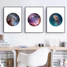 Nordic Landscape Astronomy Galaxy Canvas Art Posters and Prints Wall Picture for lIving Room Canvas Art Print Oil Painting 2024 - buy cheap