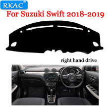 Rkac almofada do painel para suzuki swift 2018-2019 traço esteira sun sombra traço placa capa acessórios de automóvel movimentação da mão direita 2024 - compre barato