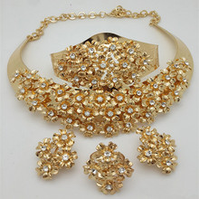 Zuodi conjunto de joias de noiva com miçangas africanas, conjunto de joias femininas estilo dubai, douradas para casamento, cliente atacado 2024 - compre barato