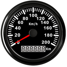 85 мм Автомобильный gps измеритель скорости 200 км/ч 120 км/ч измеритель скорости для автомобиля грузовика мотоцикла Авто лодки с красной подсветкой 9 ~ 32 В 2024 - купить недорого