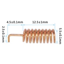 50pcs free shipping  helical antenna 915mhzSW915-TH12 Copper Spring Antenna 915MHz 2.15 dBi RF antenna 2024 - buy cheap