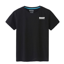 summer solid colour male truck fan DAF T-Shirt Mens Short Sleeve Hot Tops casual T shirt 2024 - buy cheap