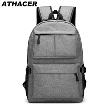 Athacer Laptop Bag Men USB Charging Waterproof Backpack Big Capacity Durable For Travel Business School Bag Women Casual DayPack 2024 - buy cheap