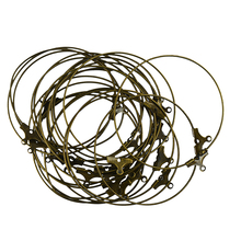 Античные бронзовые серьги-кольца, 20 шт., латунные серьги для самостоятельного изготовления ювелирных изделий 2024 - купить недорого
